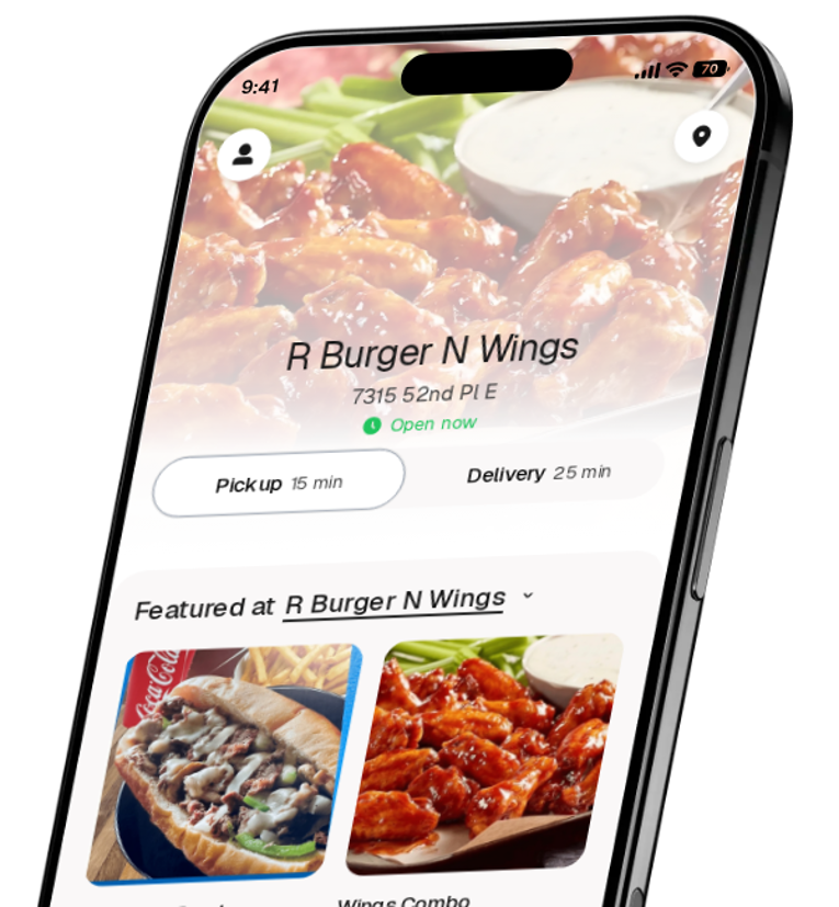 R Burger N Wings app preview