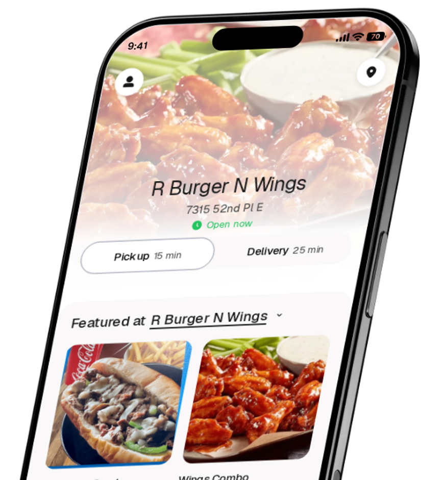 R Burger N Wings app preview